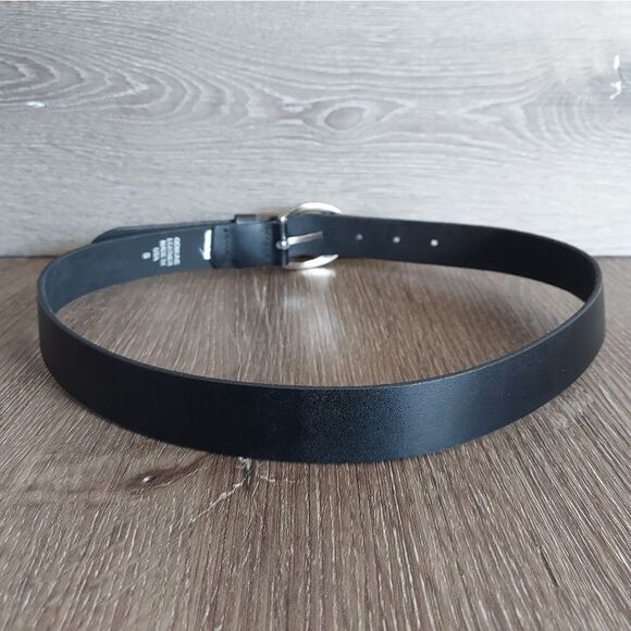Express Black Leather Belt Small - Picture 2 of 7